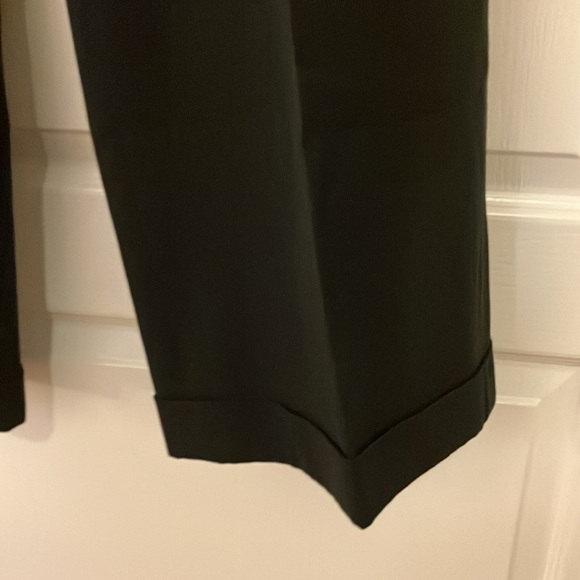 Size 14 black stretch woven poly rayon 4 pocket trousers (1st pair) - Picture 3 of 10